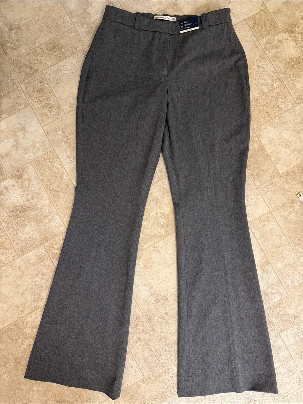 Abercrombie & Fitch Charcoal Boot Cut Dress Pants